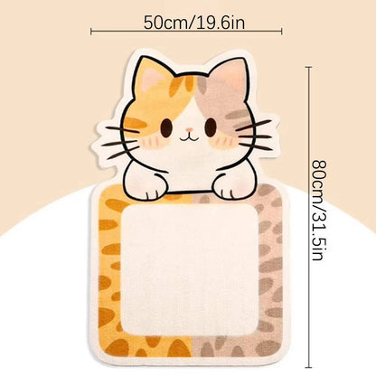 Wall Mounted Cat Scratching Post - Self-Adhesive Felt Scratcher for Furniture Protection, No-Drill Vertical Scratch Pad for Apartments & Renters