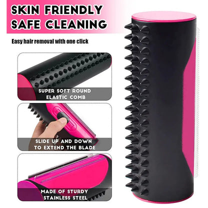 Self-Cleaning Pet Deshedding Brush for Dogs & Cats - Shedding Grooming Tool