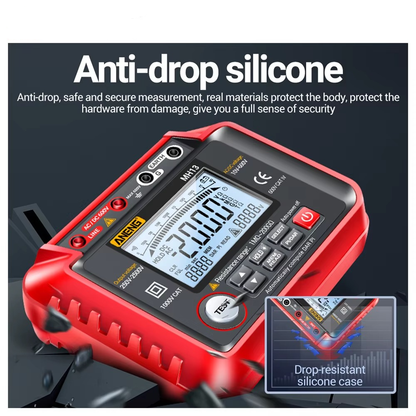 Megohmmeter Insulation Resistance Tester - AC/DC 600V Voltage Tester with Digital LCD for Electricians