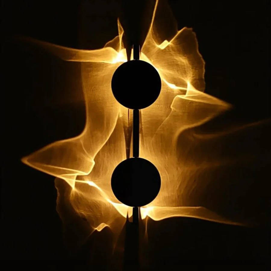 Minimalist Wall Sconce Light Fixture - Modern Flush Mount Round Wall Light for Hallway, Bedroom, Stairway