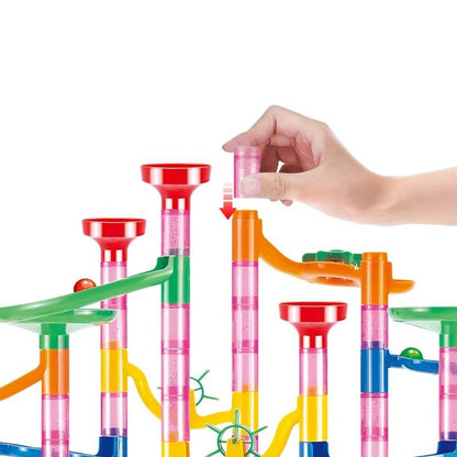 133-Piece STEM Marble Run Building Toy Set for Kids