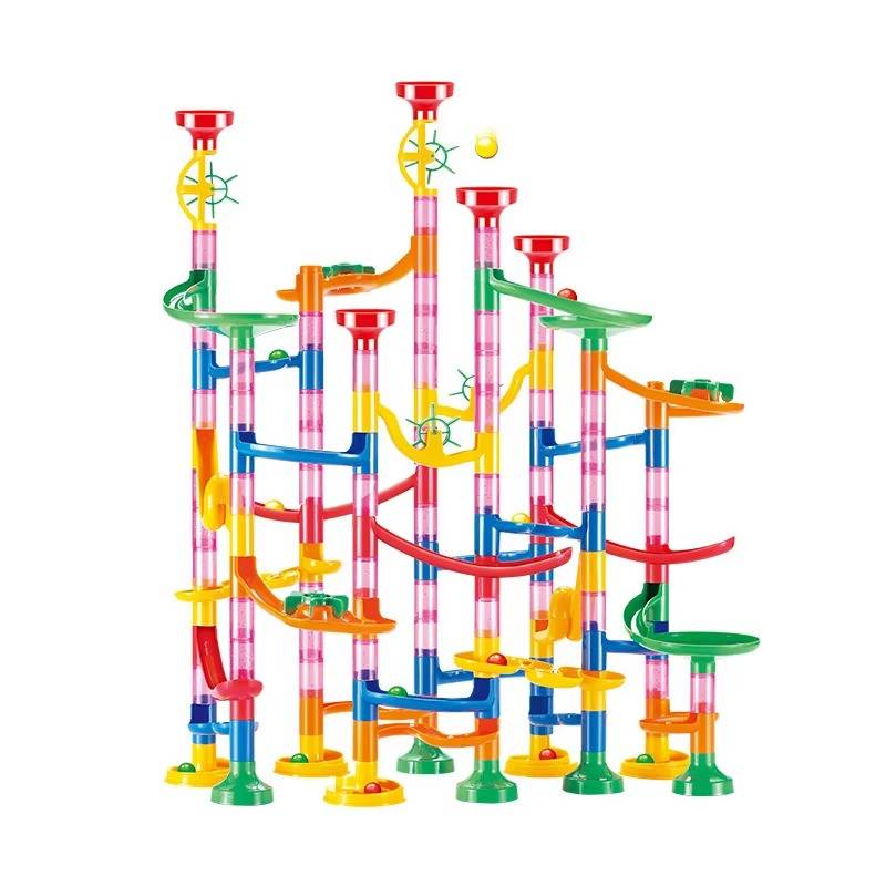 133-Piece STEM Marble Run Building Toy Set for Kids