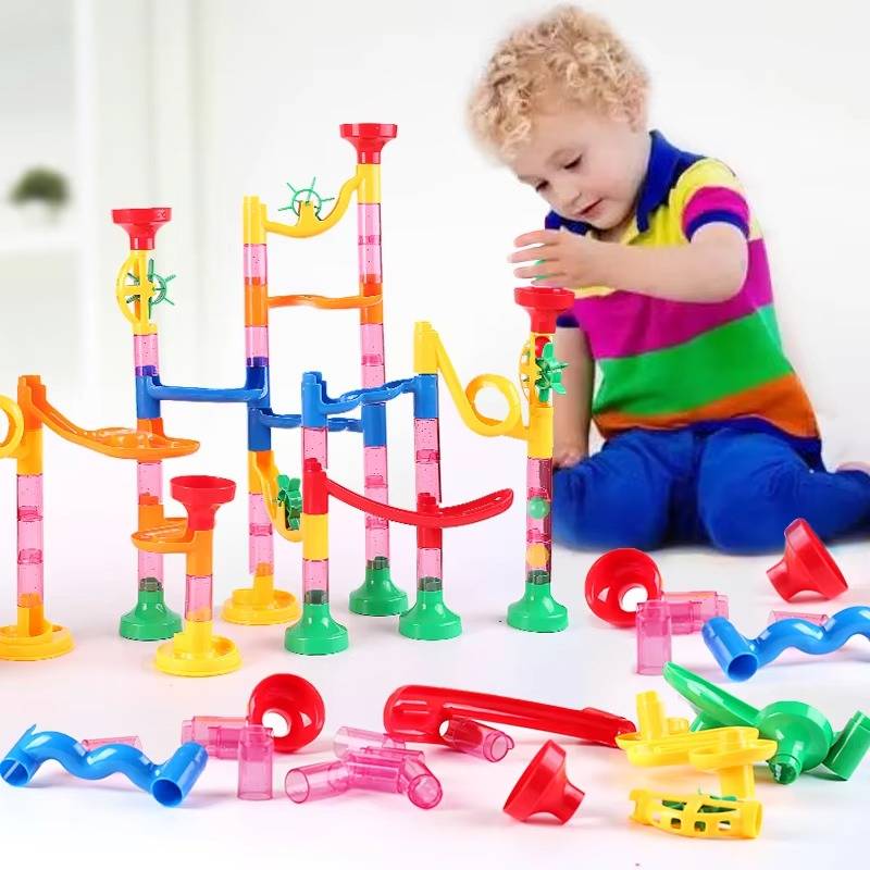 133-Piece STEM Marble Run Building Toy Set for Kids