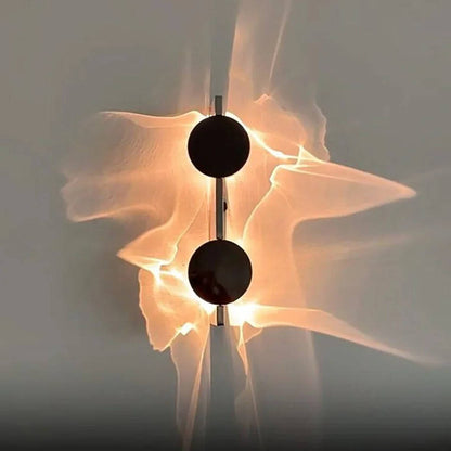 Minimalist Wall Sconce Light Fixture - Modern Flush Mount Round Wall Light for Hallway, Bedroom, Stairway