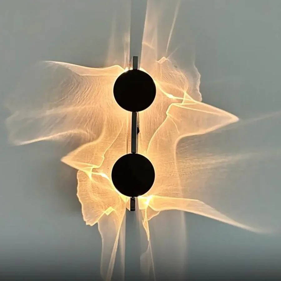 Minimalist Wall Sconce Light Fixture - Modern Flush Mount Round Wall Light for Hallway, Bedroom, Stairway