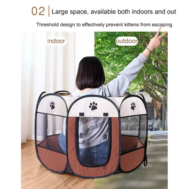 Cat & Small Dog Tent – Breathable Indoor Outdoor Mesh Pop-Up Pet Tent