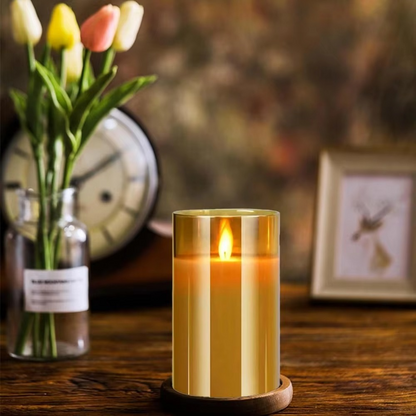 Flameless LED Candles with Remote & Timer (3-Pack) - Real Wax Battery Operated Flickering Candles for Home Decor