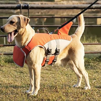 Dog Life Jacket & Float Vest - Buoyancy Swim Vest for Pool, Lake & Beach, Adjustable High-Visibility Safety Vest for Dogs