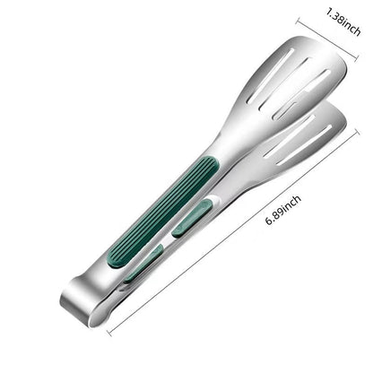 Stainless Steel Kitchen Tongs - Heat Resistant Cooking, Grilling & Serving Tongs for BBQ and Salad