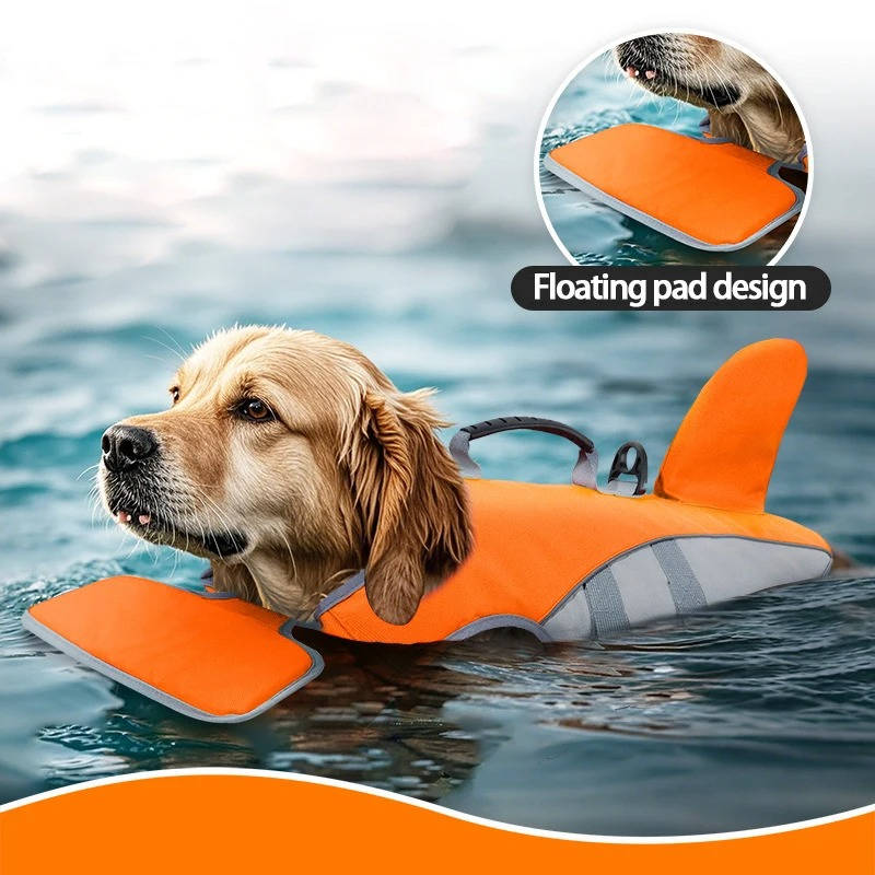 Dog Life Jacket & Float Vest - Buoyancy Swim Vest for Pool, Lake & Beach, Adjustable High-Visibility Safety Vest for Dogs