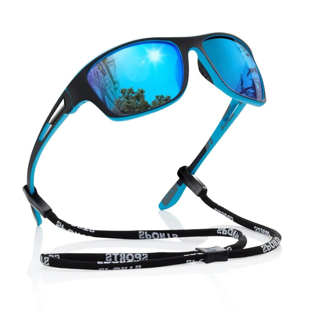 Polarized Sports Sunglasses UV400 - Outdoor Eyewear for Running, Cycling, Fishing & Driving