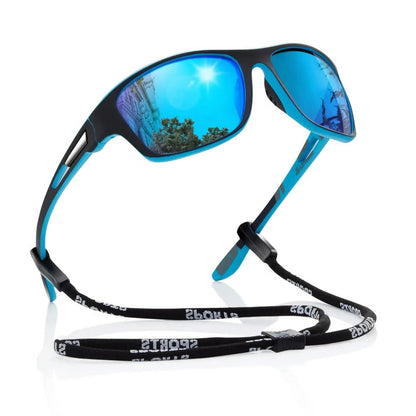 Polarized Sports Sunglasses UV400 - Outdoor Eyewear for Running, Cycling, Fishing & Driving