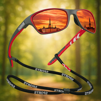 Polarized Sports Sunglasses UV400 - Outdoor Eyewear for Running, Cycling, Fishing & Driving