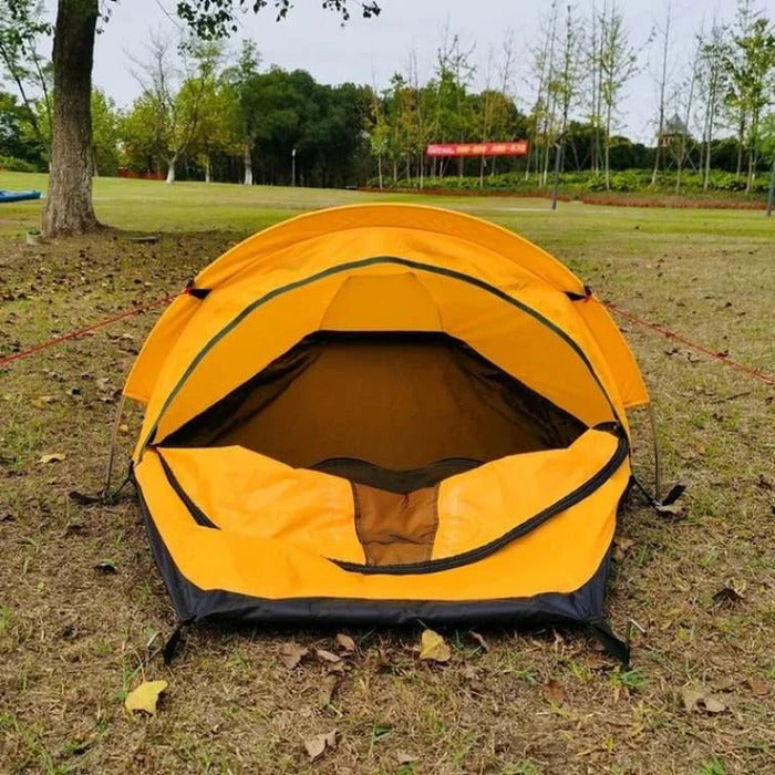 Ultralight Single-Person Backpacking Tent - 1.52 lb Lightweight Camping Tent, Waterproof Windproof Solo Hiking Shelter with Mesh Vents