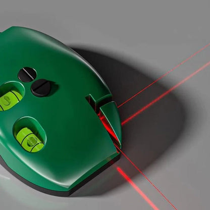 Precision 90° Laser Level – Dual Beam Alignment Tool for Tile, Flooring & Shelving, Wall Mountable