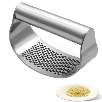 Stainless Steel Garlic Press Rocker with Built-In Bottle Opener