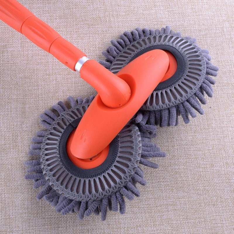 Car Wash Brush with 360° Rotating Head - Long Handle, Soft Bristle Cleaning Tool for Car, Truck, RV