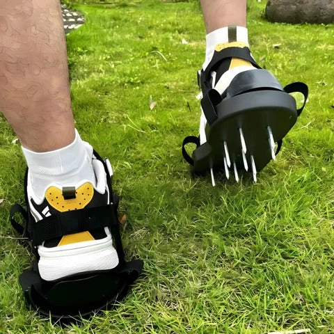 Spike Aerator Shoes for Lawn Care - Adjustable Strap Lawn Aerating Sandals