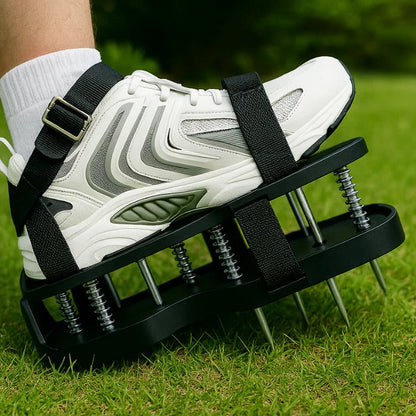 Spike Aerator Shoes for Lawn Care - Adjustable Strap Lawn Aerating Sandals