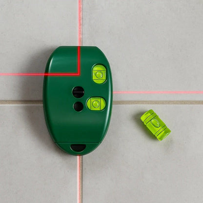 Precision 90° Laser Level – Dual Beam Alignment Tool for Tile, Flooring & Shelving, Wall Mountable