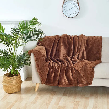 Waterproof Warm Fleece Blanket - Pet & Spill Proof Throw for Couch, Dogs, Picnic, Car Seat Cover
