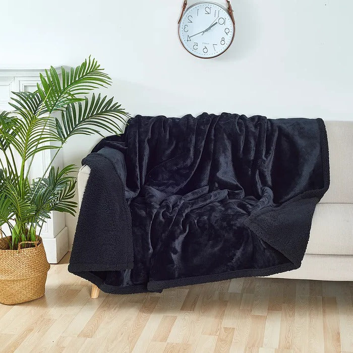 Waterproof Warm Fleece Blanket - Pet & Spill Proof Throw for Couch, Dogs, Picnic, Car Seat Cover