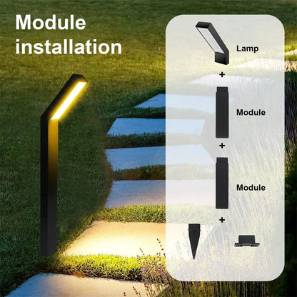 Solar Pathway Lights for Garden Walkways - Outdoor Stake Lights, Auto Dusk-to-Dawn, No Wiring Needed