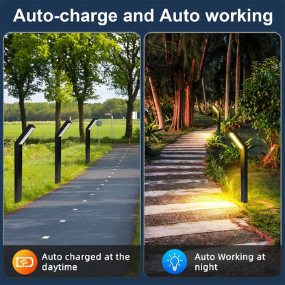 Solar Pathway Lights for Garden Walkways - Outdoor Stake Lights, Auto Dusk-to-Dawn, No Wiring Needed