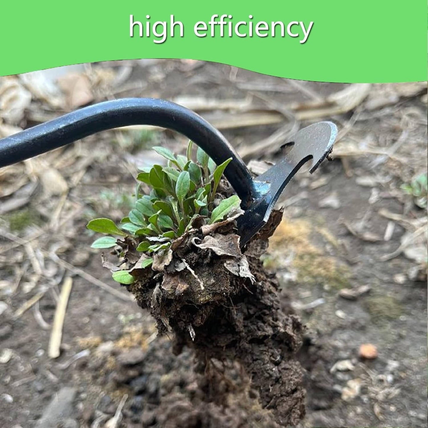 Weed Puller Tool with Steel Claw - Manual Root Removal Garden Weeder, Long Handle Stand-Up Weed Remover for Lawn & Garden Beds