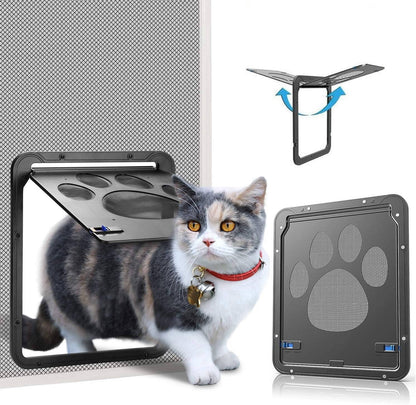 Pet Screen Door for Dogs & Cats – Magnetic Mesh Flap, Self-Closing