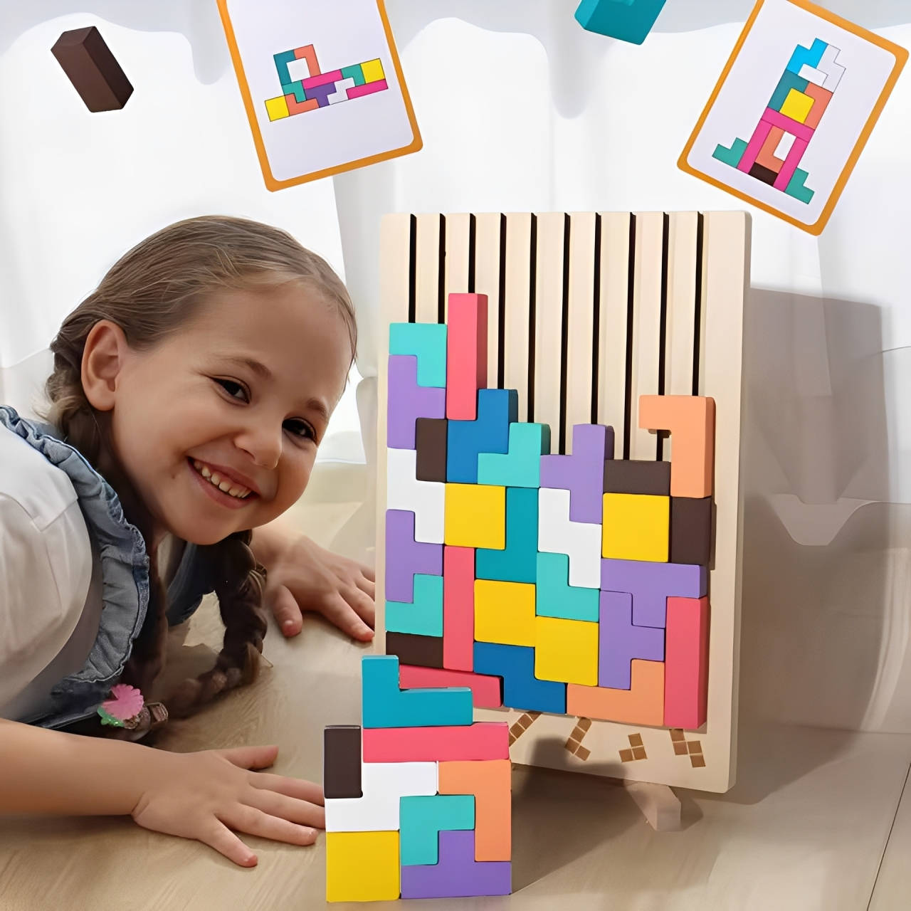 Montessori Wooden Learning Toy Set for Toddlers & Preschoolers, Educational