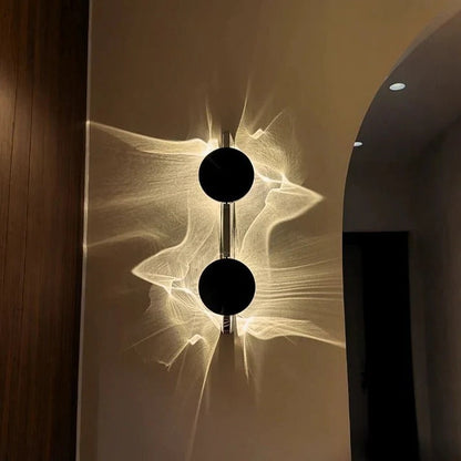 Minimalist Wall Sconce Light Fixture - Modern Flush Mount Round Wall Light for Hallway, Bedroom, Stairway