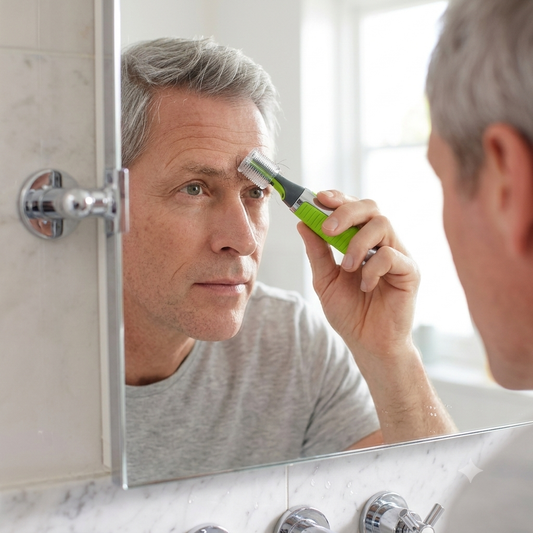 Micro Trimmer for Eyebrows, Ears & Nose Hair - Compact Precision Detail Trimmer, Travel-Size Grooming Tool