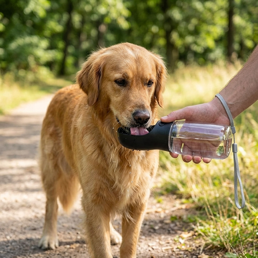 19oz Portable Water Bottle for Dogs - Leak-Proof Travel Bowl Dispenser