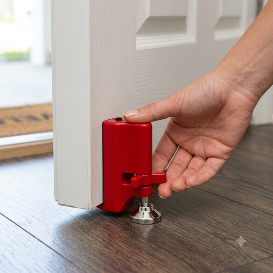 Anti-Theft Door Stopper Alarm - Wedge Security Alarm for Home & Travel
