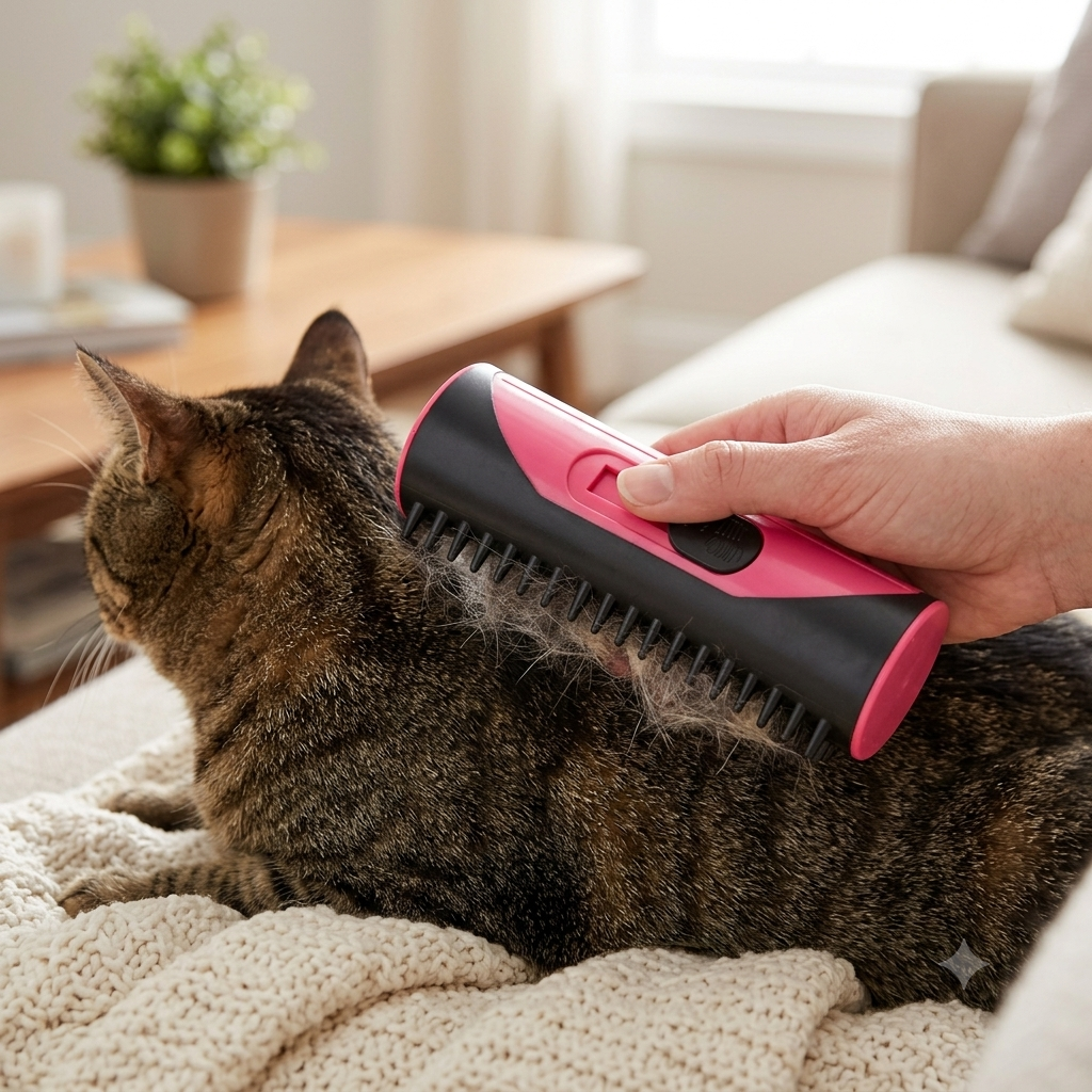 Self-Cleaning Pet Deshedding Brush for Dogs & Cats - Shedding Grooming Tool