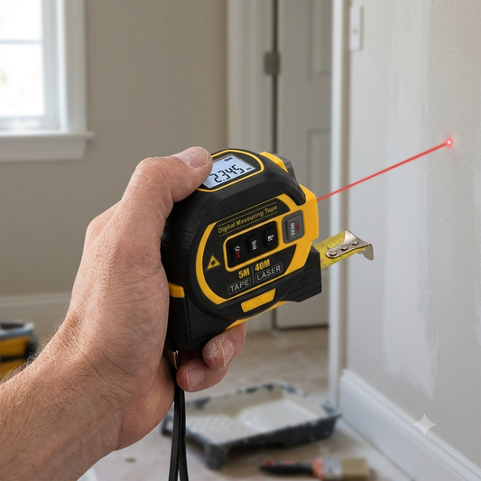 3-in-1 Digital Laser Tape Measure 40/60M - Infrared Distance Meter Tool