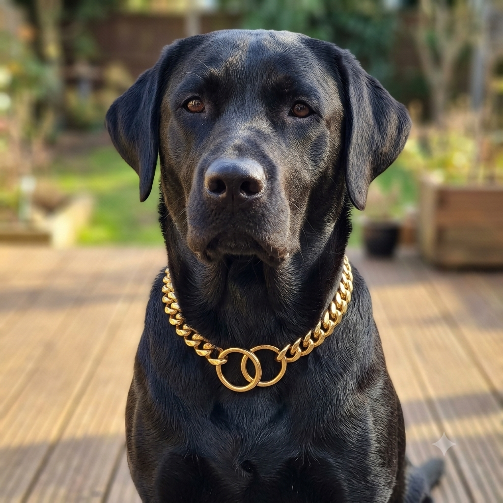 Heavy Duty Adjustable Stainless Steel Dog Chain Collar for Training