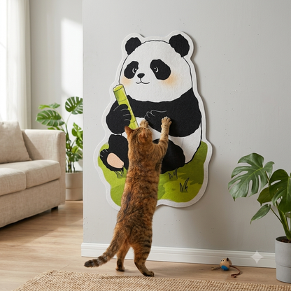 Wall Mounted Cat Scratching Post - Self-Adhesive Felt Scratcher for Furniture Protection, No-Drill Vertical Scratch Pad for Apartments & Renters