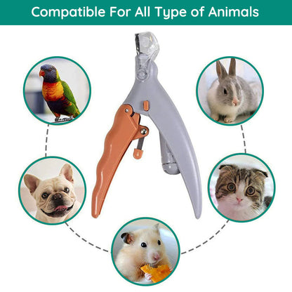 Dog Nail Clipper with Quick Sensor - LED Light, Stainless Steel Blades, Safe Trim for Dark Nails