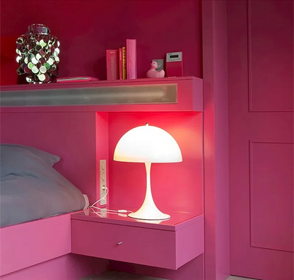 Retro Mushroom Table Lamp - LED Touch Control Vintage Bedside Lamp