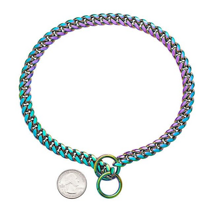 Heavy Duty Adjustable Stainless Steel Dog Chain Collar for Training
