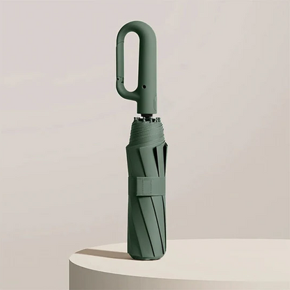 Reinforced Compact Travel Umbrella - Windproof, UPF50+ Sun & Rain Protection, Portable for Backpack & Bag