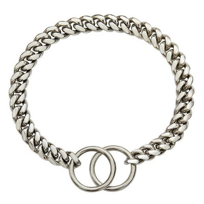 Heavy Duty Adjustable Stainless Steel Dog Chain Collar for Training