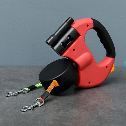Anti-Tangle Double Dog Leash - No-Tangle Coupler for Walking Two Dogs
