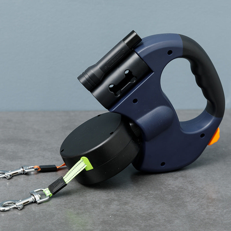 Anti-Tangle Double Dog Leash - No-Tangle Coupler for Walking Two Dogs