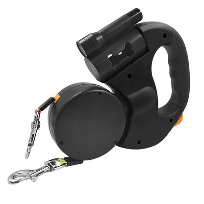 Anti-Tangle Double Dog Leash - No-Tangle Coupler for Walking Two Dogs