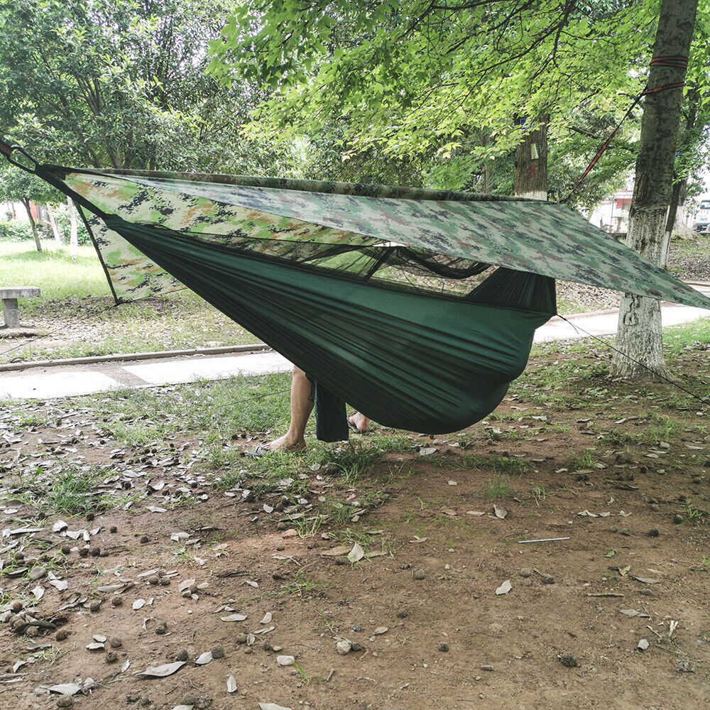 Two-Person Camping Hammock Tent with Canopy - Portable Outdoor Sleeping Tent