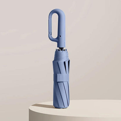 Reinforced Compact Travel Umbrella - Windproof, UPF50+ Sun & Rain Protection, Portable for Backpack & Bag