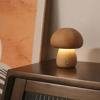 Mushroom Night Light - Touch Control LED Bedside Lamp for Kids, Nursery & Adults, Soft Warm Glow Nightlight for Bedroom